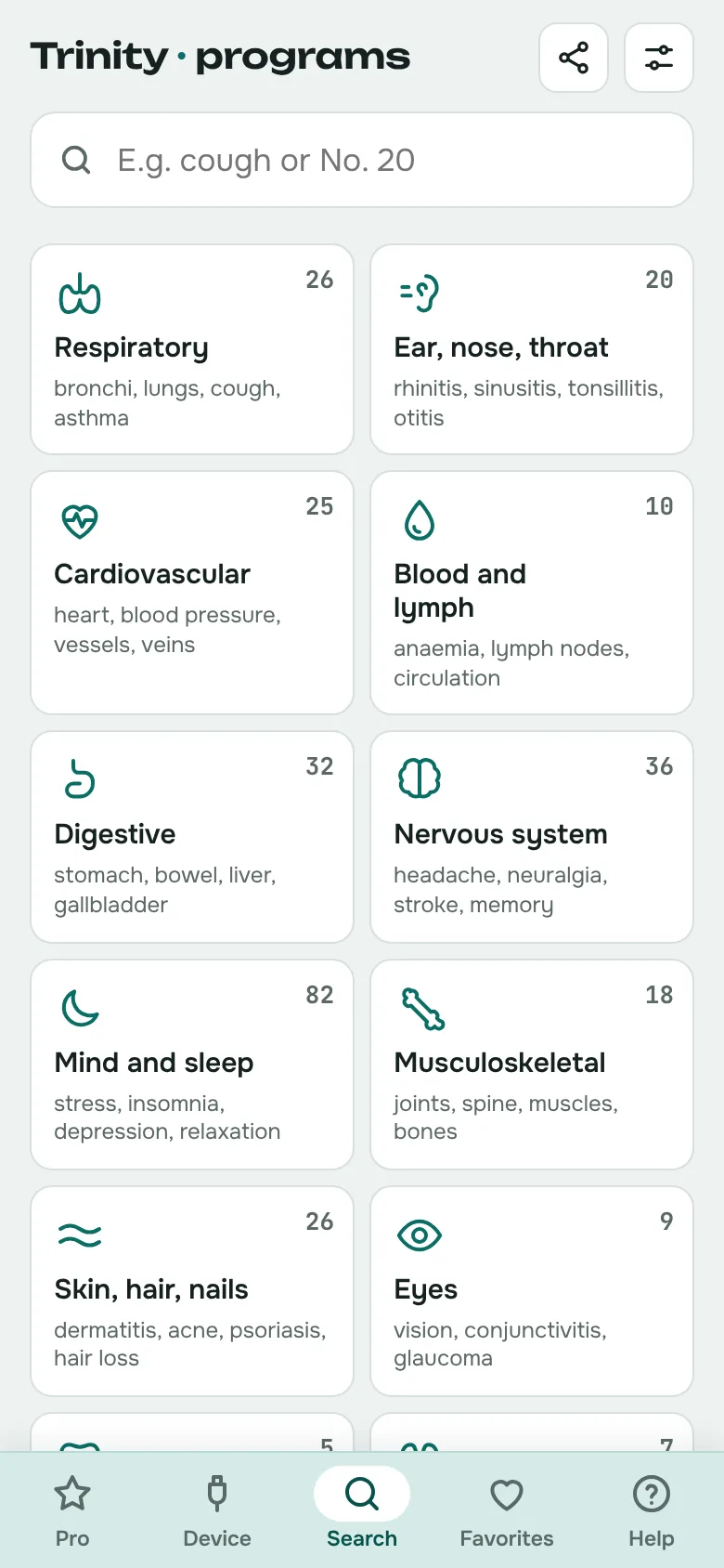 Body system tiles